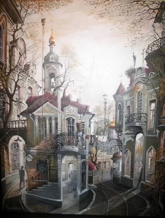 Художник Александр Стародубов - Старая Москва