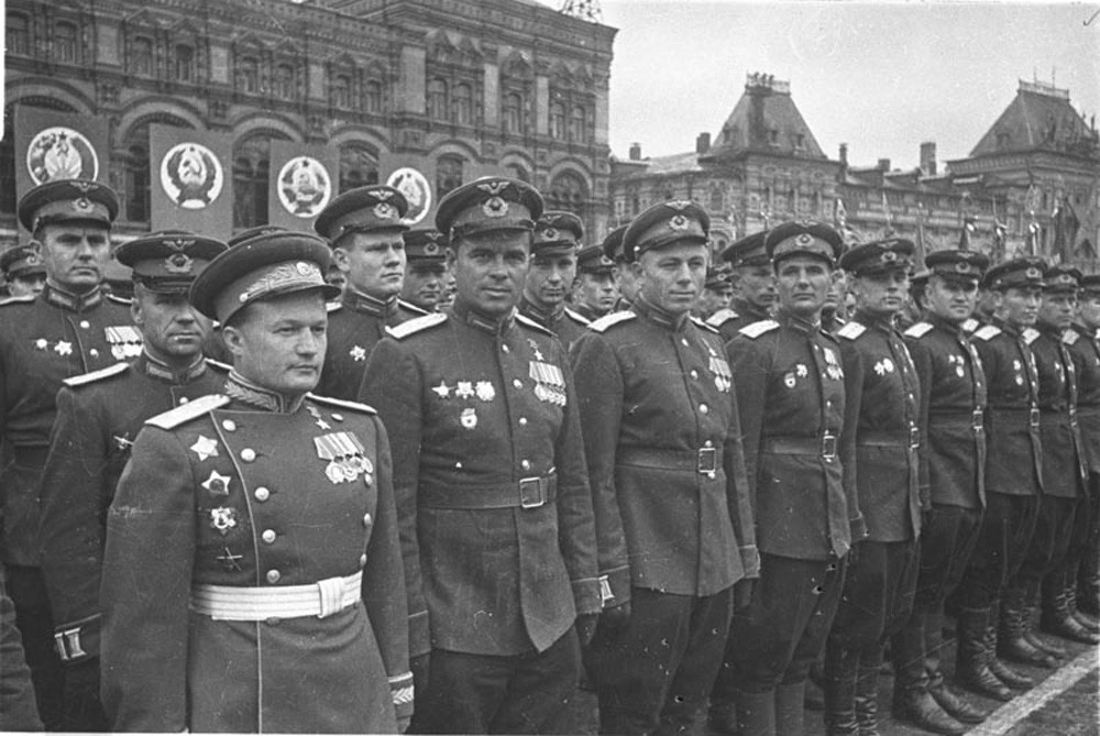Как проходил первый Парад Победы 24 июня 1945 года 24 июня, парад победы, ссср