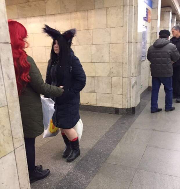Любители высокой моды из подземки (30 фото)