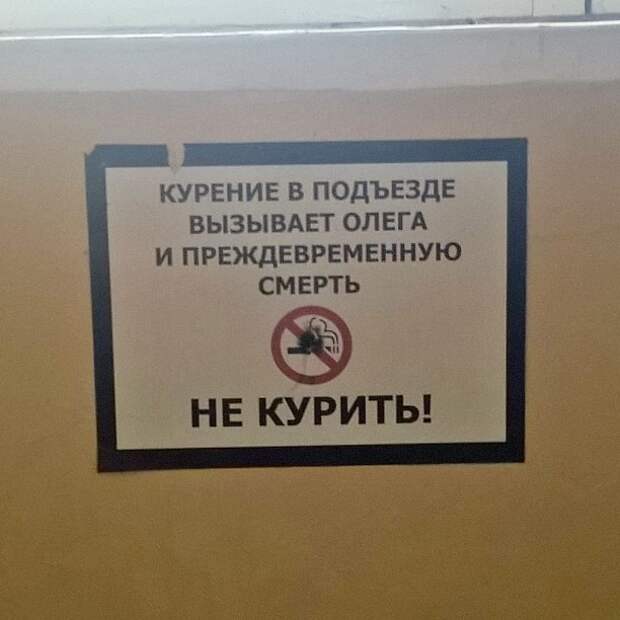 Так шуткуют в одном из орловских подъездов люди, объявления, подъезд, позитив, юмор