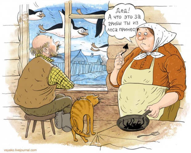 злободневные карикатуры о жизни