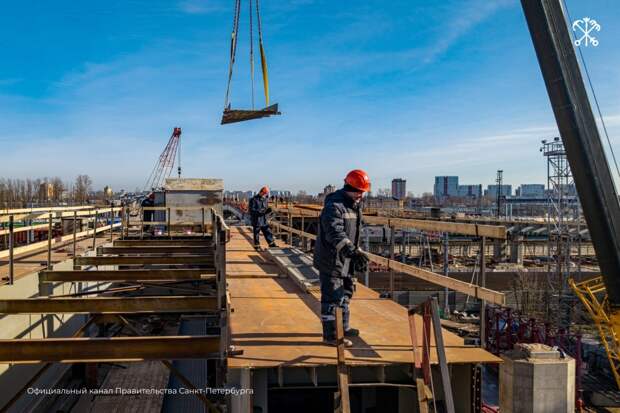 Петербургский Цимбалинский путепровод построен на 55%