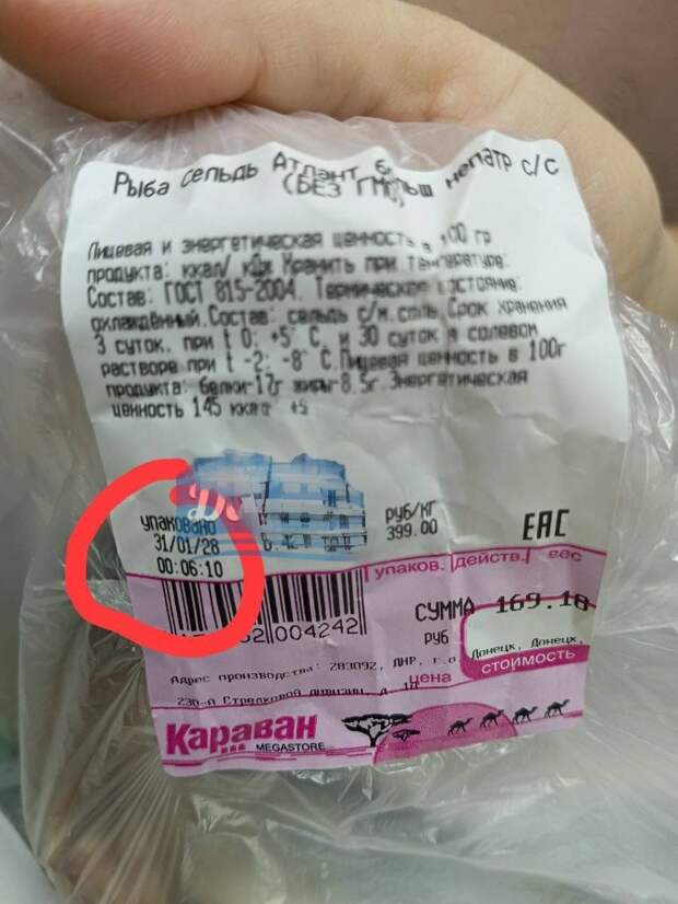 Просто селёдка из будущего в "Караване"