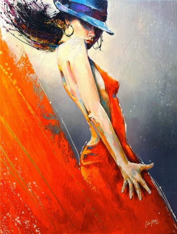 В ритме танго.  Художник Colin Staples (14 картин)