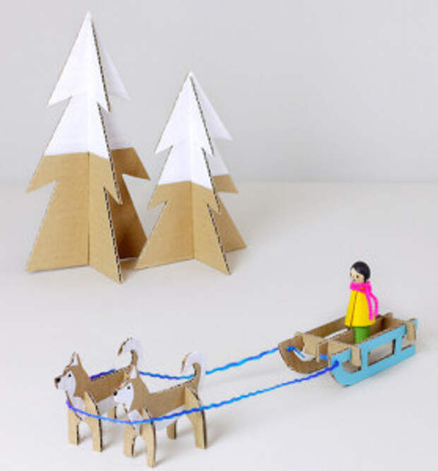 Игрушки для детей из картона (4)