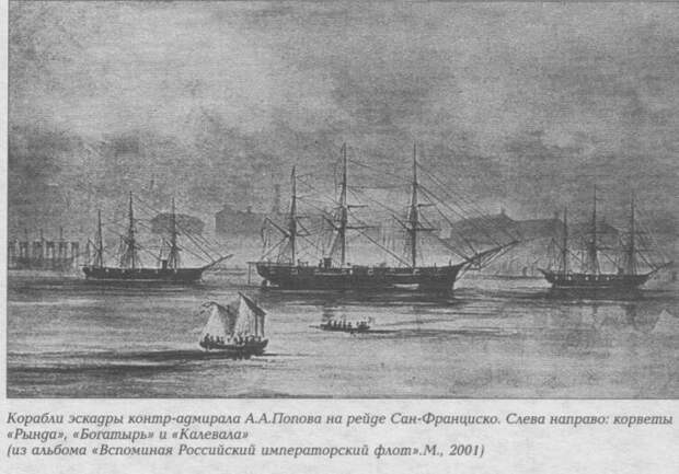 Русская эскадра на рейде Сан-Франциско