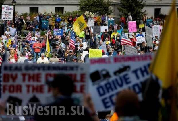 В США после антикарантинных протестов рекордно увеличилось количество заражений коронавирусом (ФОТО, ВИДЕО) | Русская весна