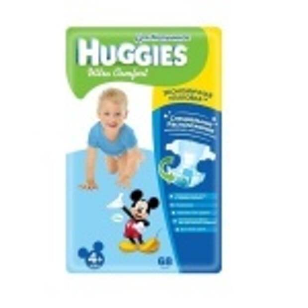 Подгузники Huggies Ultra Comfort для мальчиков 4+ (10-16 кг) 68 шт