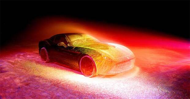 Ультрафиолетовая покраска новой Ferrari California T