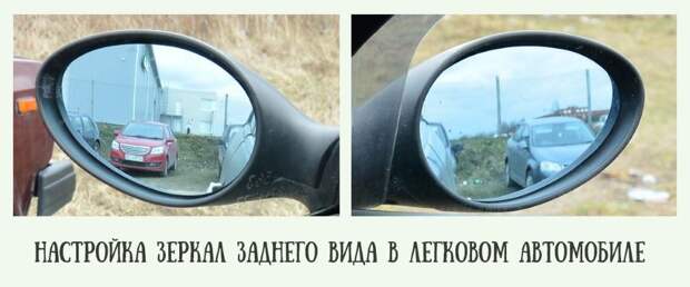 настройка зеркал заднего вида в легковом автомобиле