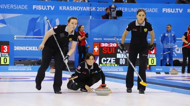Женская сборная России по кёрлингу выиграла бронзовые медали на Универсиаде в Красноярске