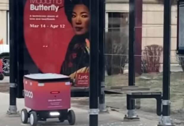 UPI: роботы-доставщики повредили автобусные остановки в Чикаго