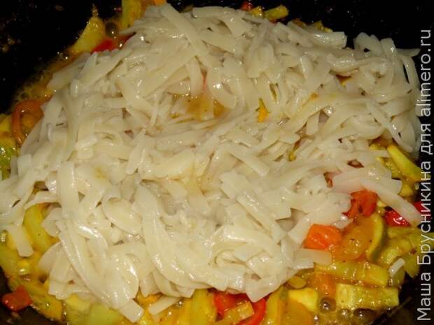 Паста с овощами Паста с овощами