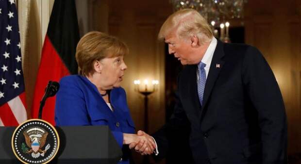Трамп и Меркель