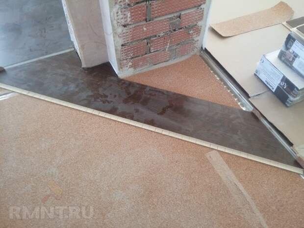 Укладка паркетной доски на пробковую подложку