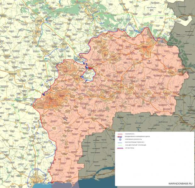 карта боевых действий
