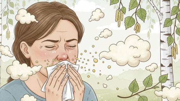 Врач Уланкина назвала симптомы аллергии на пыльцу берёзы