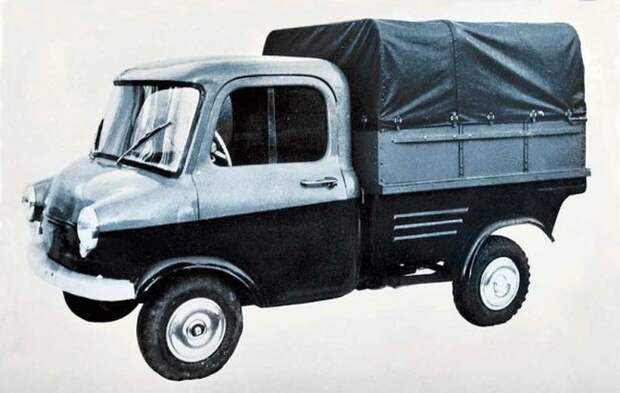 Дешевый грузовик, сделанный из мотоцикла КМЗ, КМЗ-Киев, авто