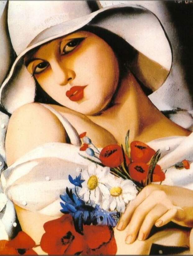 В середине лета, 1928 год. Автор: Тамара де Лемпицка (Tamara de Lempicka). В середине лета, 1928 год. Автор: Тамара де Лемпицка (Tamara de Lempicka).