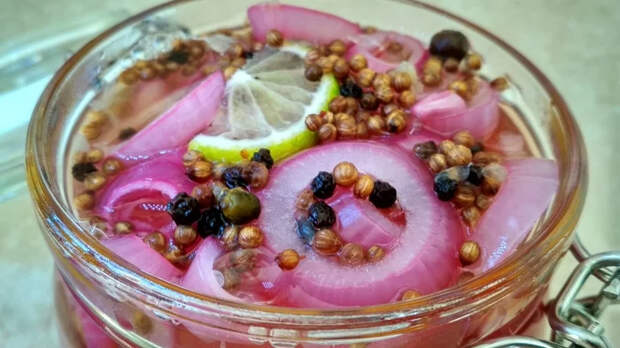 Маринованный красный лук Рецепт, Закуска, Новый Год, Длиннопост, Еда