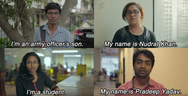 A bunch of Indians from various walks of life have featured in a Being Indian video called "Dear Terrorists".