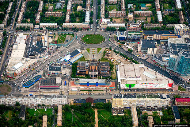 Новосибирск с вертолета