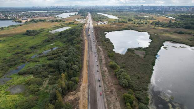 Реконструкцию Северной окружной в Рязани показали с высоты птичьего полёта