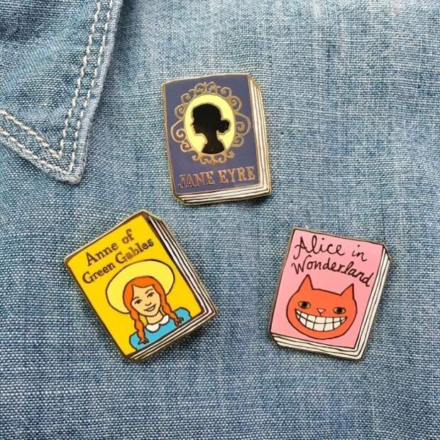 Because they now have book pins. I repeat, they have PINS OF BOOKS.