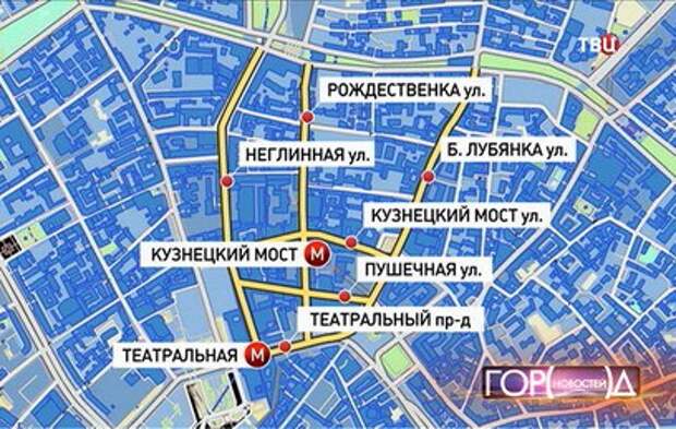 В районе "Детского мира" в Москве откроют новую пешеходную зону