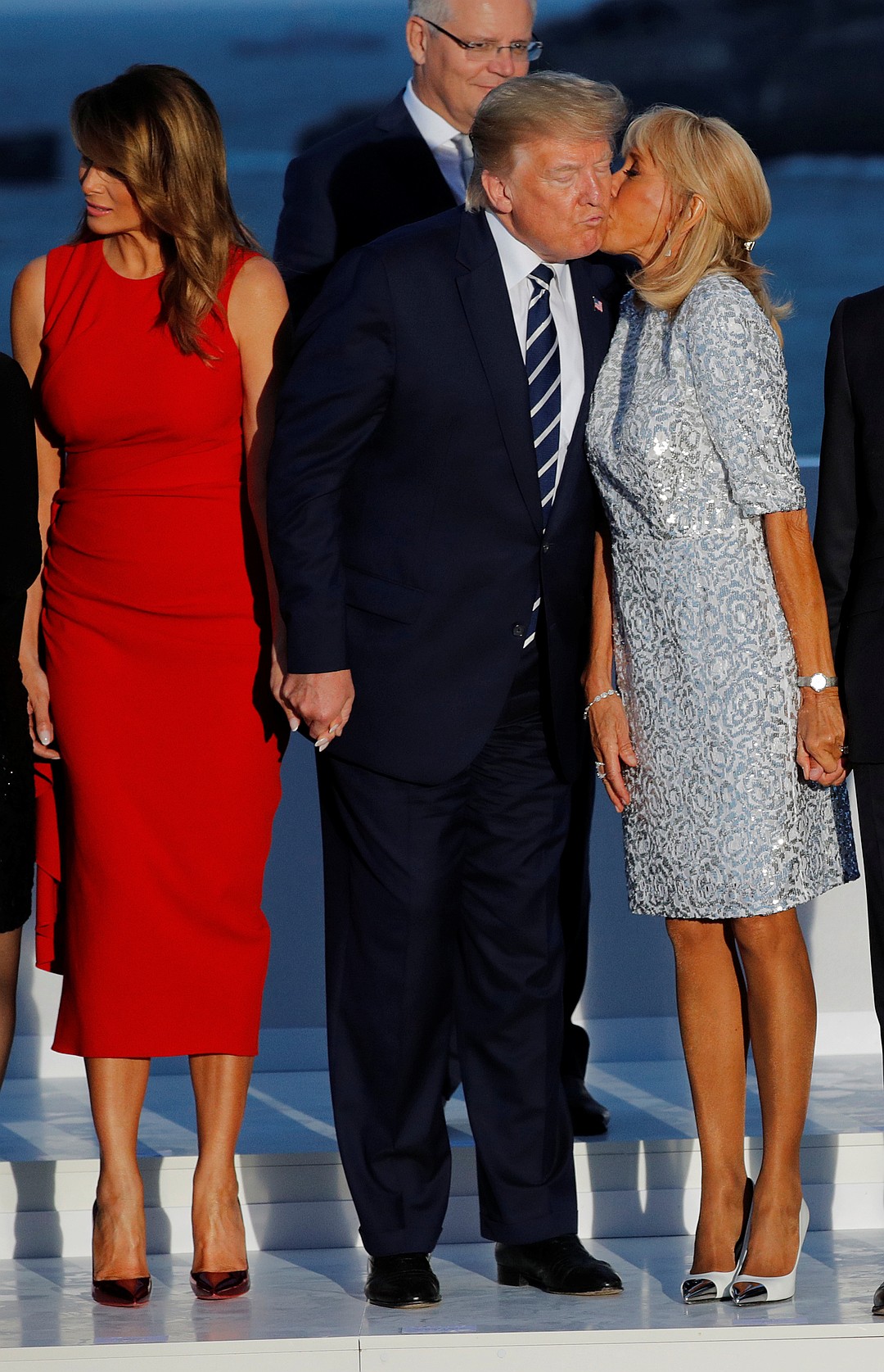 Мелания Трамп целует Джастина Трюдо
