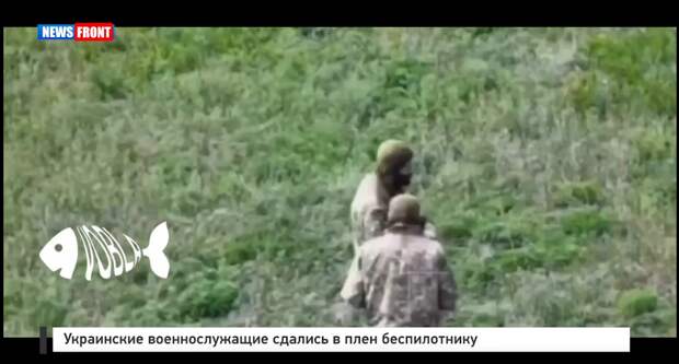 Украинские военнослужащие сдались в плен беспилотнику