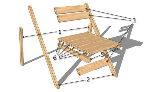 Технология изготовления стула для рыбалки