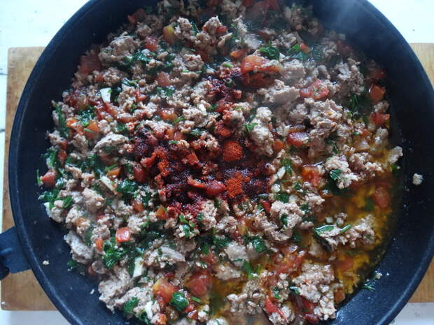 Итальянский пирог на сковороде. Не сухой и не жирный. Из картофельного теста