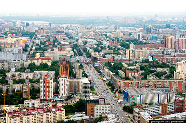 Новосибирск с вертолета