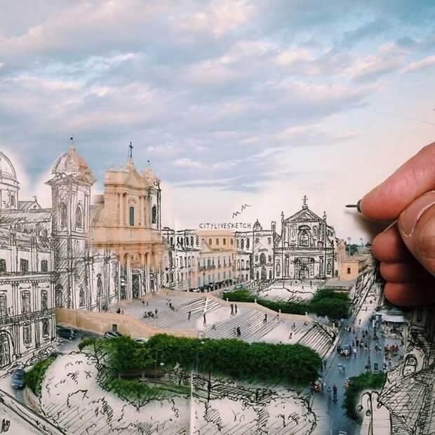 Итальянский художник создает новую географию впечатлений 3D-картины, живопись, искусство, новая реальность, путешествия, творчество, фотография, художник
