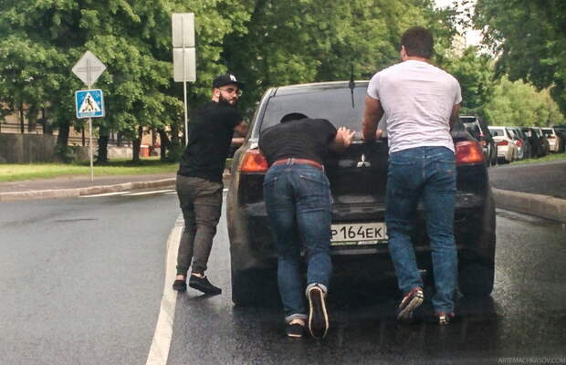 Любишь кататься — люби и саночки возить! автоприкол, креатив, тюнинг