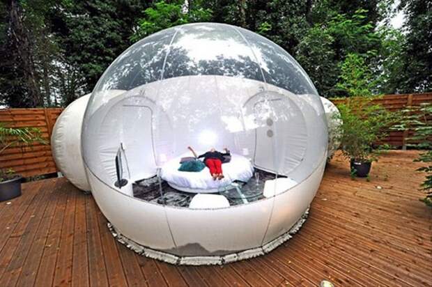 Прозрачный, надувной дом Bubble Tree (9)