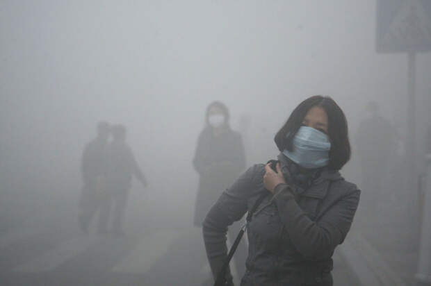 16. Смог в Пекине загрязнение, мир, фото