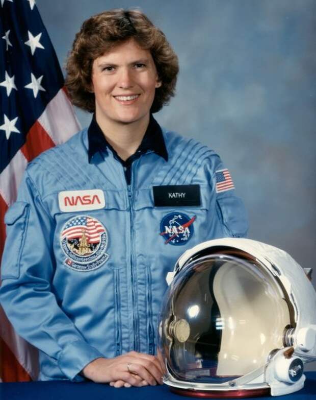 американская женщина-космонавт (астронавт) Кэтрин Дуайер Салливэн. Фото