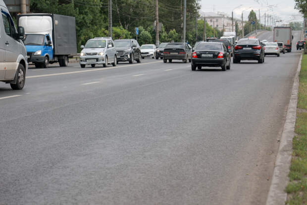Участок Московского шоссе в Нижнем Новгороде отремонтировали по нацпроекту