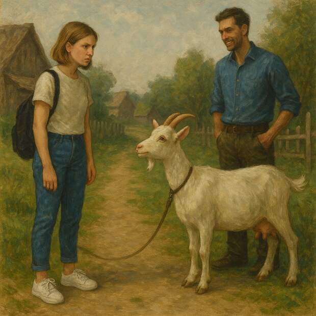 Как случайная коза изменила жизнь горожанки