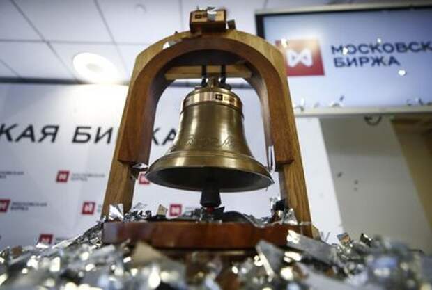 A view shows the trading bell at Moscow Exchange in Moscow, Russia March 13, 2018. REUTERS/Maxim Shemetov