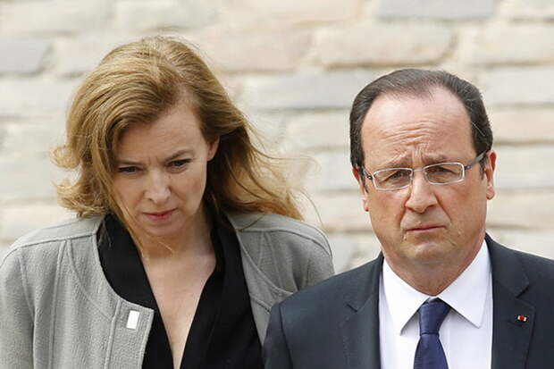 Валери Триервейлер и Президент Франсуа Олланд