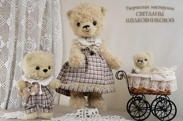 Мишки, сшитые своими руками