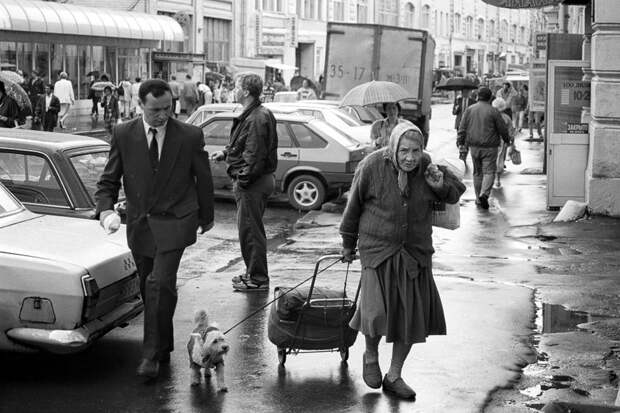 Прогулка по Москве 1995 года 90-е, москва, фотографии