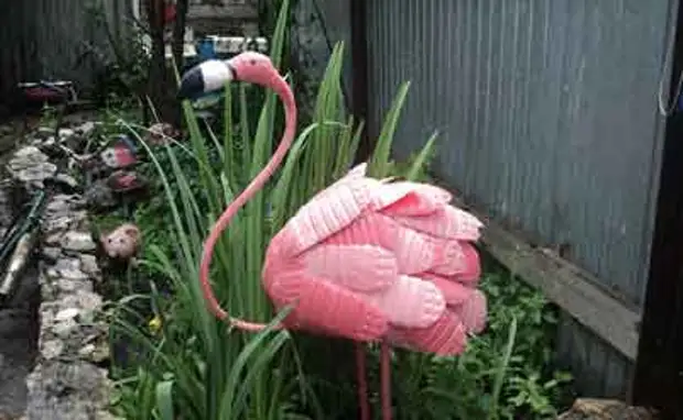 Фламинго своими руками из цемента