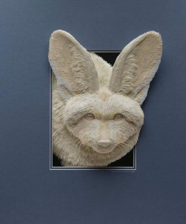 Удивительные 3D скульптуры из бумаги 3D скульптуры, Кэлвин Николлс, из бумаги