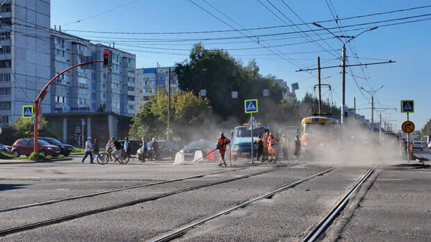 Ремонт дороги Павловского тракта / Фото: администрация Барнаула