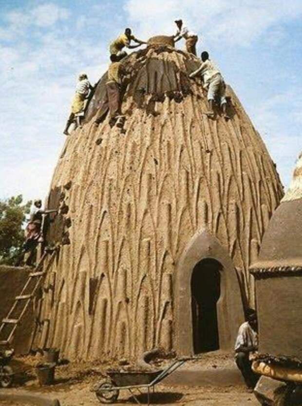 8. Дома-раковины, застывающие под палящим солнцем архитектура, африка, интересно, как живут люди, племена Африки, фото