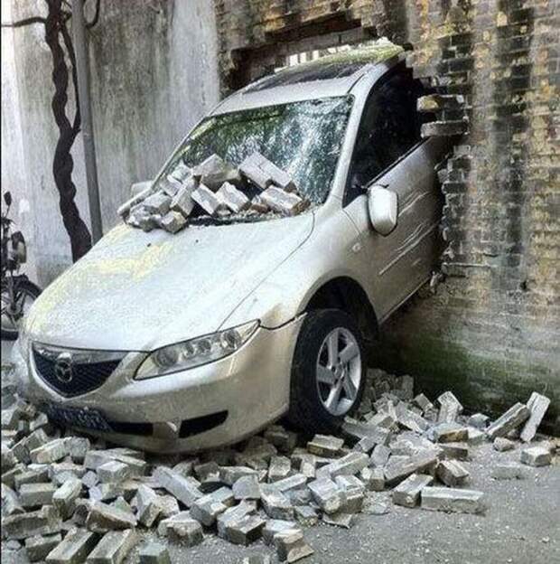 Курьезные аварии авария, авто, авто авария, дтп, приколы